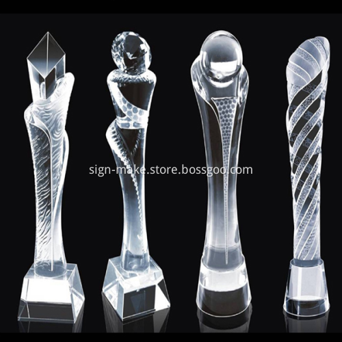 Design 3D Crystal Engraved Awards Trophy